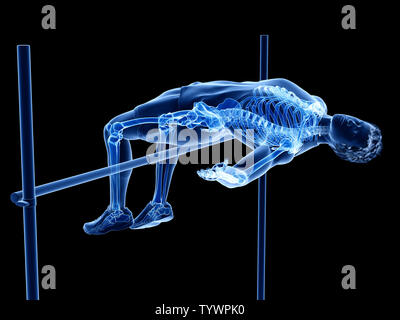 3D Rendering accurato dal punto di vista medico illustrazione del Foto Stock