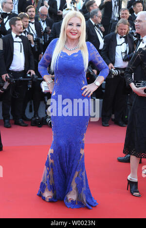 Monika Bacardi arriva sul tappeto rosso prima della proiezione del film 'Ragazze del Sole (Les Filles du soleil)' alla settantunesima annuale internazionale di Cannes Film Festival di Cannes, Francia il 12 maggio 2018. Foto di David Silpa/UPI Foto Stock