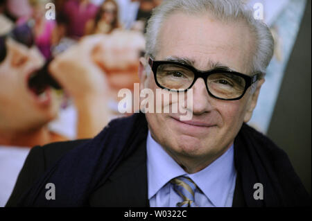 Martin Scorsese arriva sul tappeto rosso alla premiere di 'Il lupo di Wall Street' alla Ziegfield Theatre di New York City il 17 dicembre 2013. UPI/Dennis Van rebbio Foto Stock