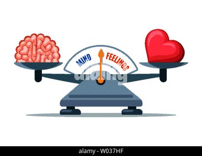 Equilibrio emotivo illustrazione Illustrazione Vettoriale