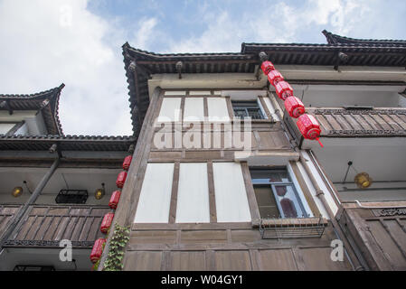 Costruzione della cittadina Hakka in Gankeng, Shenzhen Foto Stock