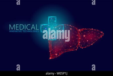 Croce medica fegato simbolo medico on-line concept. Consultazione medica app. Web diagnosi healthcare farmacia banner di rete. Mercato di consegna Illustrazione Vettoriale