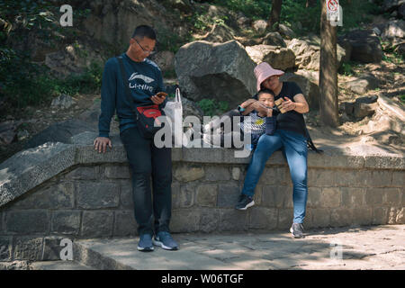 Il Monte Taishan Scenic Area Foto Stock