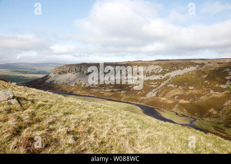 Fiume Tees a Cronkley cicatrice, Teesdale superiore, nella contea di Durham, England, Regno Unito Foto Stock