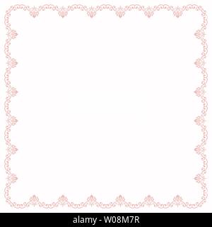 Vettore floreale cornice sottile Illustrazione Vettoriale