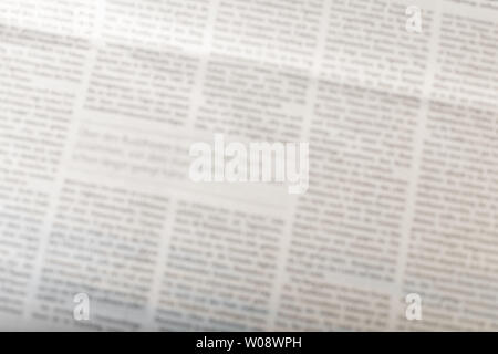 Sfondo di giornale, vista dall'alto Foto Stock