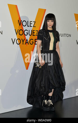 Attrice cinese Fan Bingbing assiste una ricezione di Louis Vuitton la mostra d'arte a Tokyo in Giappone il 21 aprile 2016. Foto di Keizo Mori/UPI Foto Stock