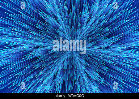 Futuro sfondo tecnico composto da linee incandescente Foto Stock