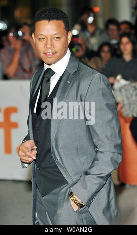 Attore Terrence Howard arriva per la prima mondiale di gala per lo screening di "Winnie' a Roy Thomson Hall durante il Toronto International Film Festival di Toronto in Canada il 16 settembre 2011. UPI/Christine masticare Foto Stock