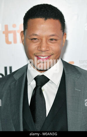 Attore Terrence Howard arriva per la prima mondiale di gala per lo screening di "Winnie' a Roy Thomson Hall durante il Toronto International Film Festival di Toronto in Canada il 16 settembre 2011. UPI/Christine masticare Foto Stock