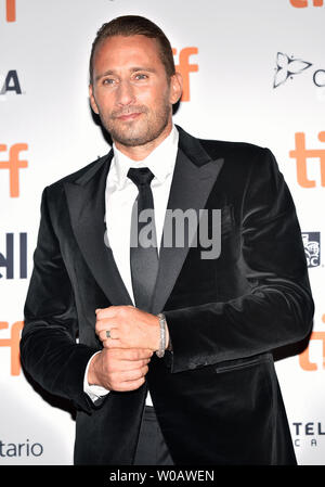 Matthias Schoenaerts arriva per la prima assoluta di "Kursk' alla principessa di Galles teatro sulla serata di apertura della XLIII Toronto International Film Festival di Toronto in Canada il 6 settembre 2018. Foto di Christine masticare/UPI Foto Stock