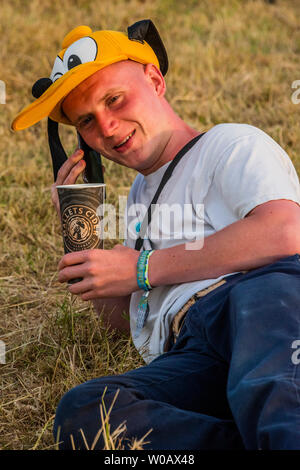 Festival di Glastonbury, Pilton, Somerset, Regno Unito. Il 2019 Festival di Glastonbury, azienda agricola degna. Glastonbury, 26 giugno 2019 il credito: Guy Bell/Alamy Live News Foto Stock