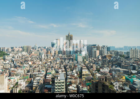 Immagine di Macau (Macao), Cina. Grattacielo hotel e casino edificio presso il centro cittadino di Macau (Macao). Foto Stock