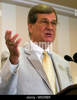 Il Sen. Trent Lott (R-MS) parla al Collegio Convention Nazionale Repubblicana in Arlington, VA, il 13 luglio 2007. (UPI foto/David Brody) Foto Stock