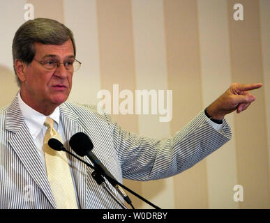 Il Sen. Trent Lott (R-MS) parla al Collegio Convention Nazionale Repubblicana in Arlington, Virginia, il 13 luglio 2007. (UPI foto/David Brody) Foto Stock