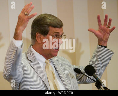 Il Sen. Trent Lott (R-MS) parla al Collegio Convention Nazionale Repubblicana in Arlington, Virginia, il 13 luglio 2007. (UPI foto/David Brody) Foto Stock