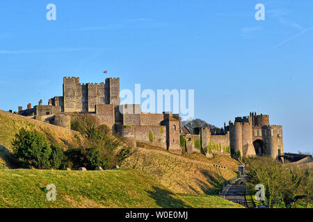 Il castello di Dover, Dover, Kent, Regno Unito Foto Stock