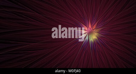 Abstract illustrazione multicolore su uno sfondo scuro. Il design dello sfondo Foto Stock