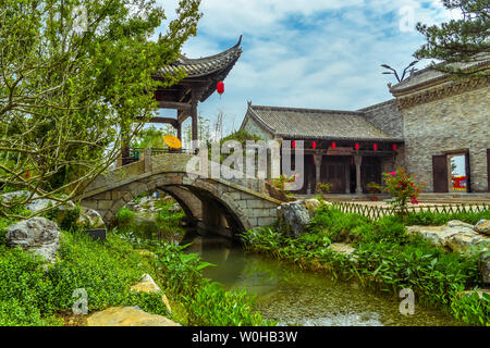 Foto di Yujia Giardino Scenic Area, Yingshang County, provincia di Anhui Foto Stock