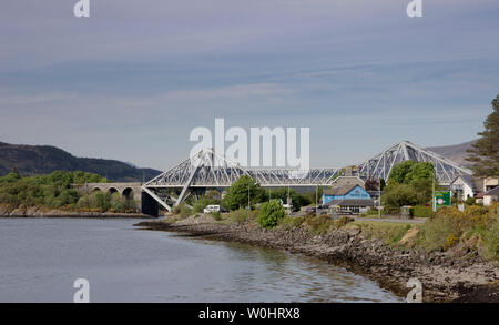 Connel Bridge a Ardmucknish Bay a Connel, Argyll and Bute, Scotland, Regno Unito Foto Stock