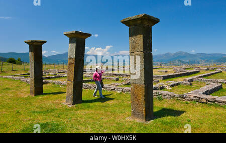 Le case dei nobili, Juliobriga, Retortillo, Campoo de Enmedio, Cantabria, Spagna, Europa Foto Stock