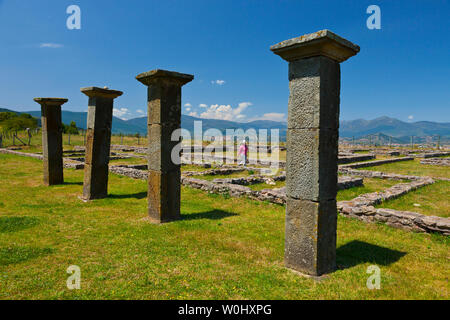 Le case dei nobili, Juliobriga, Retortillo, Campoo de Enmedio, Cantabria, Spagna, Europa Foto Stock