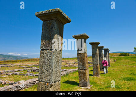 Le case dei nobili, Juliobriga, Retortillo, Campoo de Enmedio, Cantabria, Spagna, Europa Foto Stock