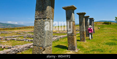 Le case dei nobili, Juliobriga, Retortillo, Campoo de Enmedio, Cantabria, Spagna, Europa Foto Stock