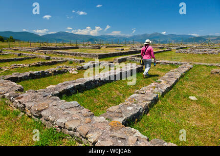 Le case dei nobili, Juliobriga, Retortillo, Campoo de Enmedio, Cantabria, Spagna, Europa Foto Stock