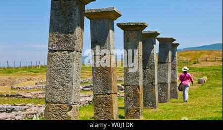 Le case dei nobili, Juliobriga, Retortillo, Campoo de Enmedio, Cantabria, Spagna, Europa Foto Stock