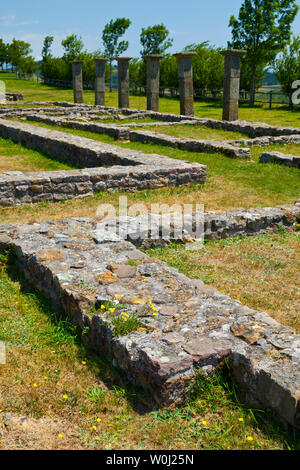 Le case dei nobili, Juliobriga, Retortillo, Campoo de Enmedio, Cantabria, Spagna, Europa Foto Stock