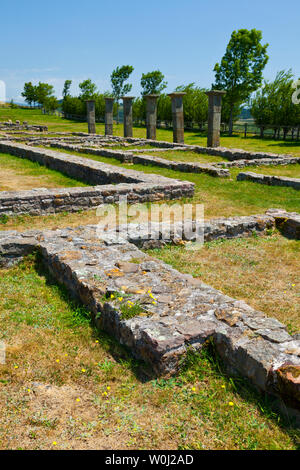 Le case dei nobili, Juliobriga, Retortillo, Campoo de Enmedio, Cantabria, Spagna, Europa Foto Stock