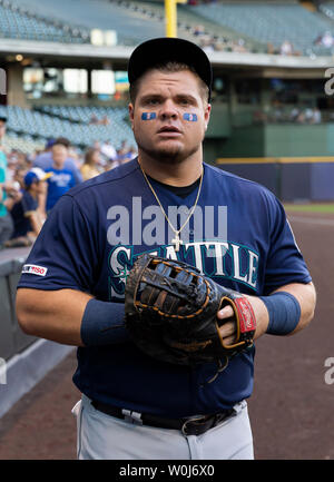 Giugno 26, 2019: Seattle Mariners primo baseman Daniel Vogelbach #20 prima della Major League Baseball gioco tra il Milwaukee Brewers e il Seattle Mariners a Miller Park di Milwaukee, WI. John Fisher/CSM Foto Stock