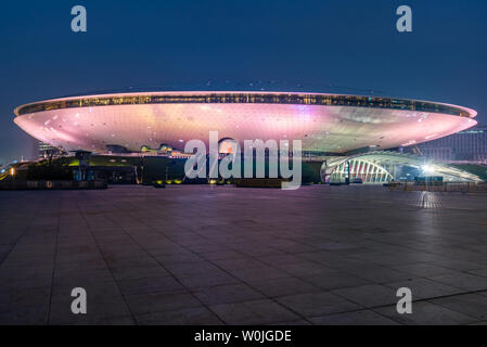 Architettura dell'area di nucleo della Shanghai World Expo Park Foto Stock