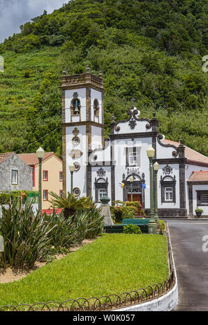 Chiesa di Cheie de Graca in Faial da terra, Sao Miguel, Azzorre, Portogallo Foto Stock