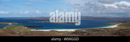 Loch Roag da Niosa mhor, isola di Lewis, Scozia Foto Stock