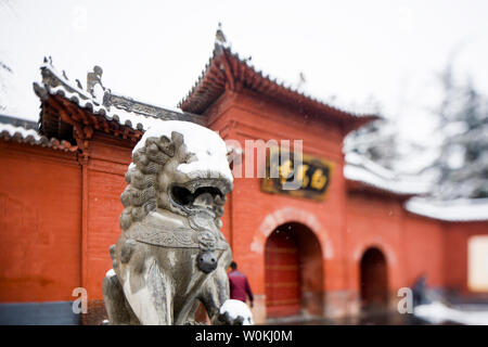 Shi Yuan Zuting, Tempio Baima Scenic Area, Luoyang, nella provincia di Henan Foto Stock