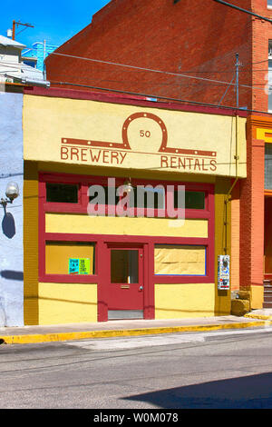 Affitti birreria luogo di deposito su Brewery Gulch (AVE) nella storica Bisbee AZ Foto Stock