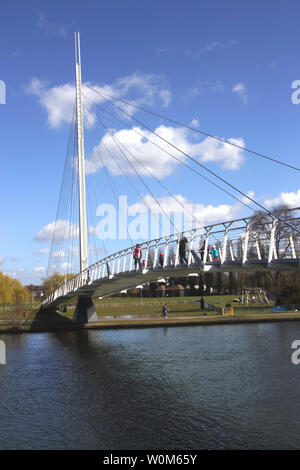 Christchurch Ponte sul Fiume Tamigi Reading Berkshire Foto Stock