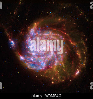 Questo non datato NASA immagine presa dal Telescopio Spaziale Hubble mostra galassia a spirale Messier 101. (UPI foto/NASA) Foto Stock