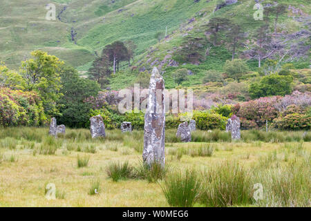 Lochbuie cerchio di pietra sull'Isola di Mull Foto Stock