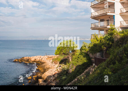 Alcuni appartamenti nella costa di Salou. Destinazione di viaggio in Catalogna, Spagna Foto Stock