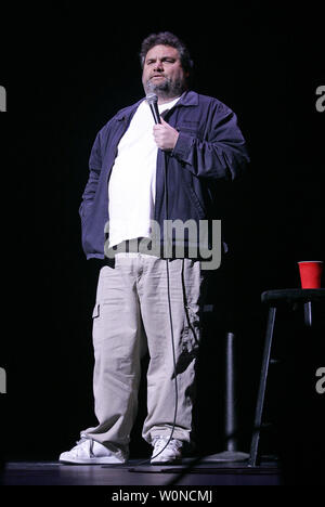 Artie Lange un regolare su Howard Stern TV radio show esegue in concerto a Florida Atlantic University in Boca Raton, Florida il 16 gennaio 2009. (UPI foto/Michael Bush) Foto Stock