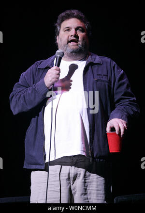 Artie Lange un regolare su Howard Stern TV radio show esegue in concerto a Florida Atlantic University in Boca Raton, Florida il 16 gennaio 2009. (UPI foto/Michael Bush) Foto Stock