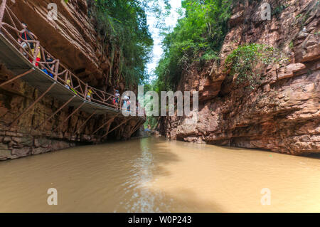 Fuxi Grand Canyon Scenic Area, Zhengzhou, nella provincia di Henan Foto Stock