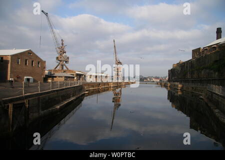 Cockatoo Island, il Porto di Sydney Foto Stock