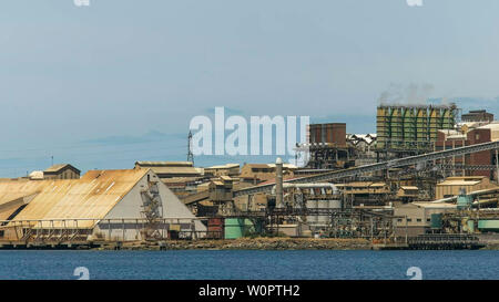 Pan di zinco nyrstar lavora a Hobart, Tasmania Foto Stock