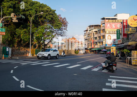 Kaohsiung, Taiwan - 03 Mar 2019: Paesaggio urbano della città di Kaohsiung al mattino Foto Stock