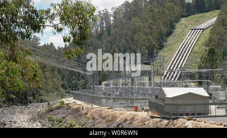 TARRALEAH, Australia - Gennaio 6, 2017: tungatinah hydro power station a tarraleah in Tasmania Foto Stock