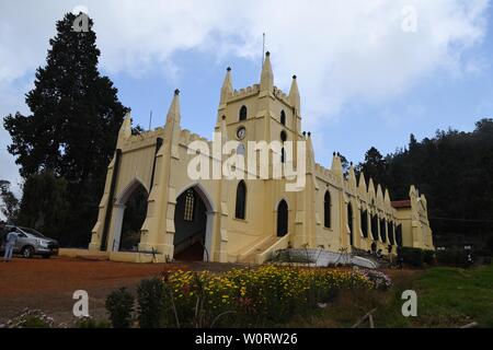 St Stephen's Church, Udhagamandalam (Ooty), Tamil Nadu, India Foto Stock